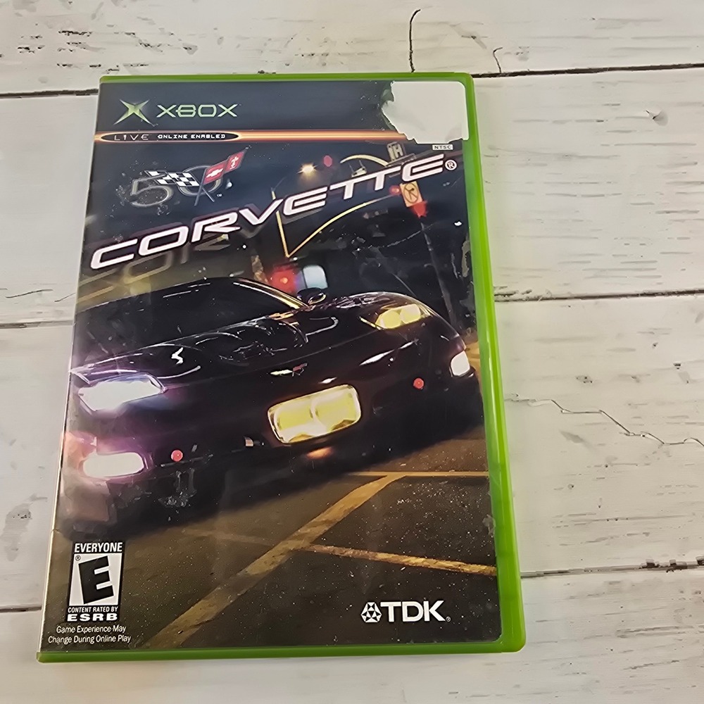 Corvette‎ Xbox Original Game 50th Anniversary TDK Racing 2003 CIB Complete